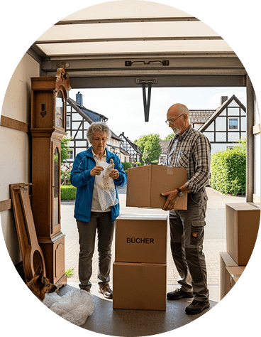 Älteres Paar betrachten gemeinsam ein Erinnerungsalbum